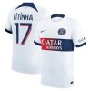 Officiële Voetbalshirt Paris Saint-Germain Vitinha 17 Uit 2023-24 - Heren